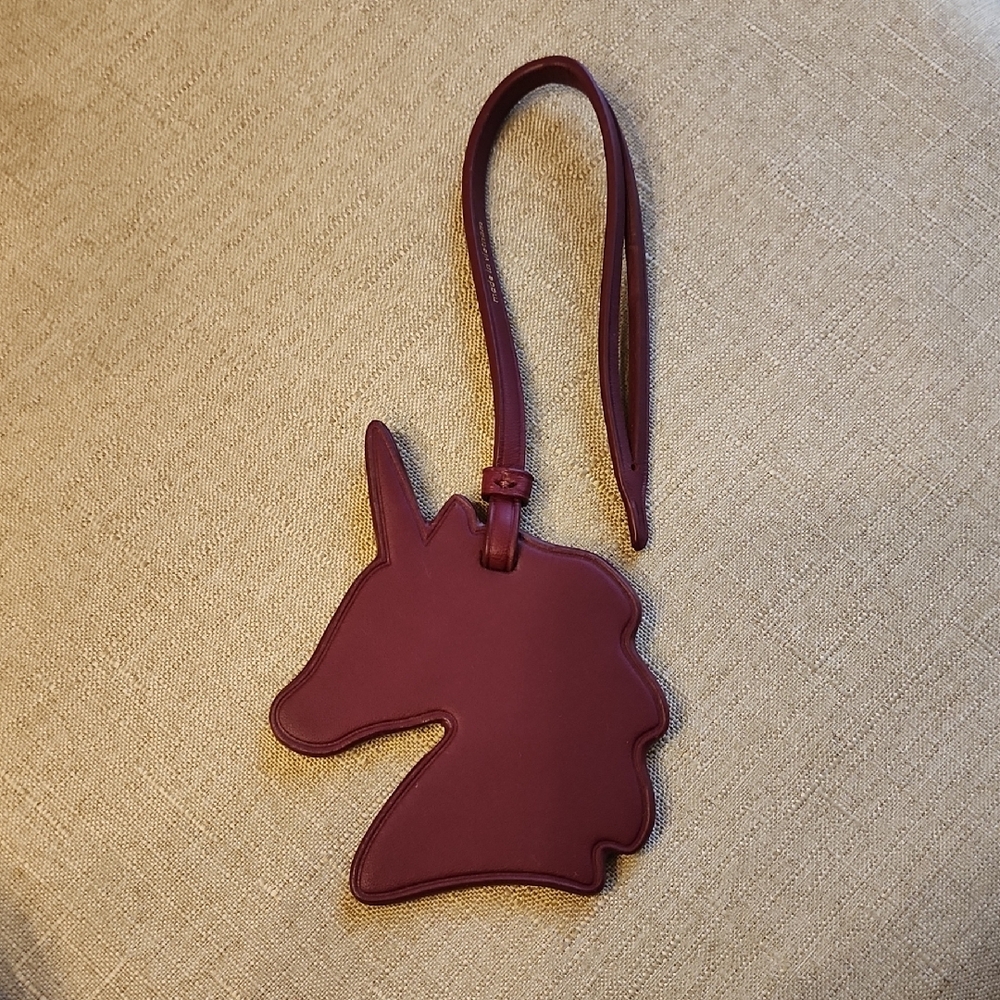 Burgundy Unicorn Bag Charm